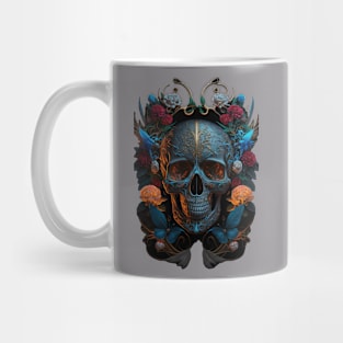 Gothic Roses and Skulls Mug